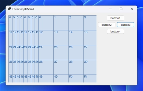 Windows Formアプリケーションでウィンドウコントロールのクライアント領域をスクロールする:画像10