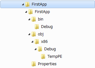 Windows Form アプリケーションのプロジェクトで作成されるファイル - はじめてのC#アプリケーション (Winform編):画像1