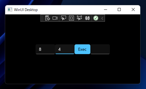 WinUI3アプリケーションでボタンのクリック時に処理を実行する:画像2