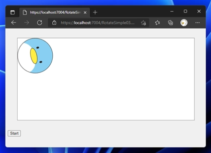 rotate コマンドを利用した要素の回転アニメーション:画像2