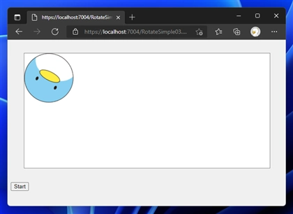 rotate コマンドを利用した要素の回転アニメーション:画像3