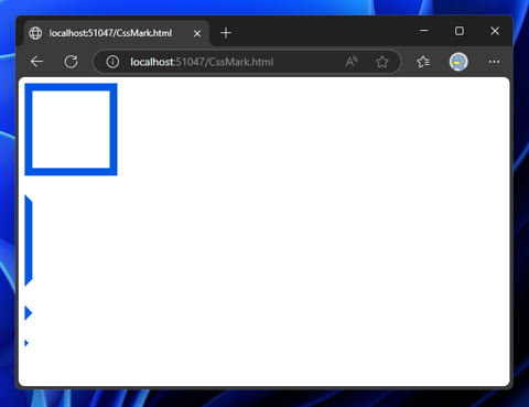 CSSで三角形のマークを表示する:画像1