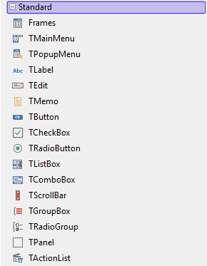 Delphi 10.2 Community Edition のコンポーネント:画像1