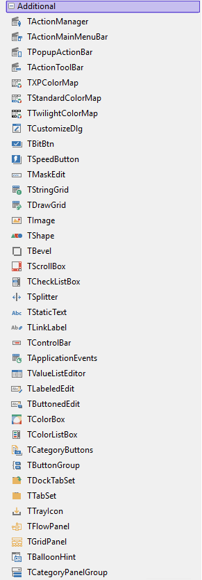 Delphi 10.2 Community Edition のコンポーネント:画像2