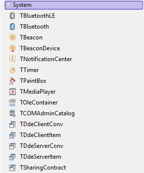 Delphi 10.2 Community Edition のコンポーネント:画像4