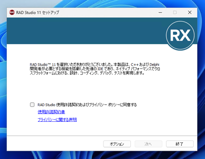 Delphi 11.3 Community Edition のインストール:画像9