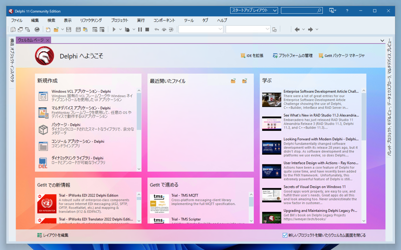 Delphi 11.3 Community Edition のインストール:画像38