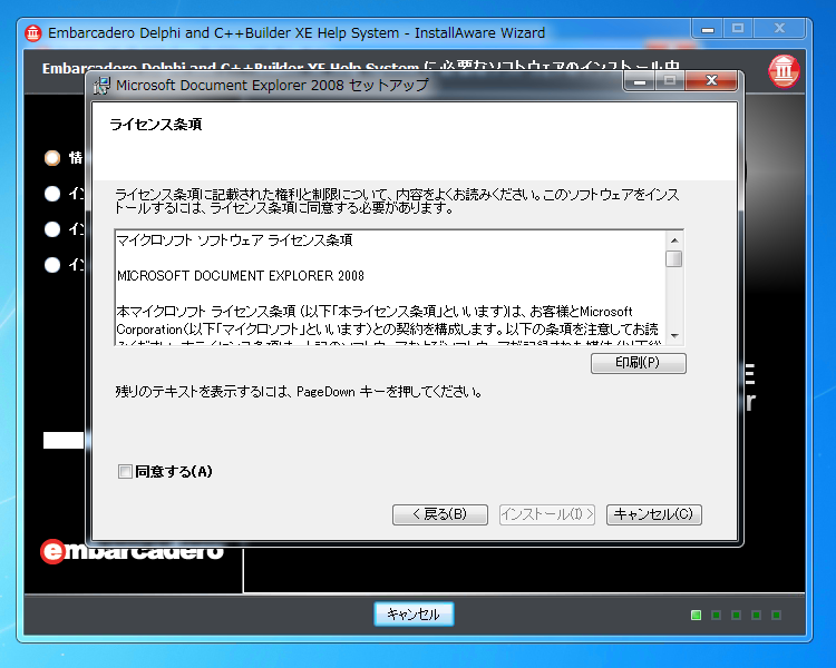 Delphi XE のインストール (ドキュメントのインストール):画像6