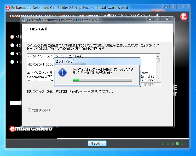 Delphi XE のインストール (ドキュメントのインストール):画像7