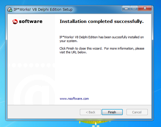 Delphi XE 付属 IP*Works! のインストール:画像10