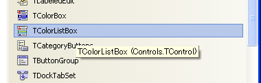 TColorListBox の利用:画像1