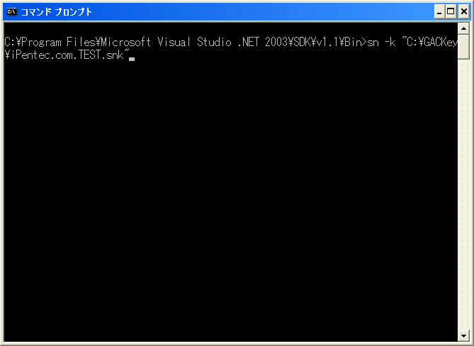 GACKeyの作成とアセンブリの署名とGACへのインストール:画像1