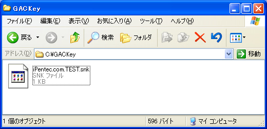 GACKeyの作成とアセンブリの署名とGACへのインストール:画像3