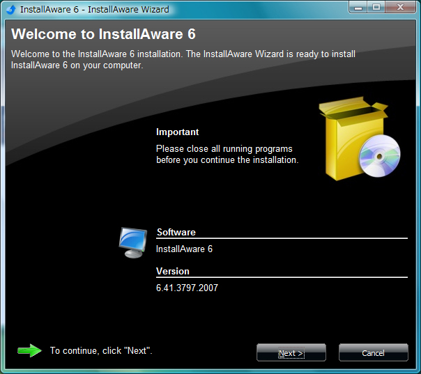 InstallAwareのインストール:画像3