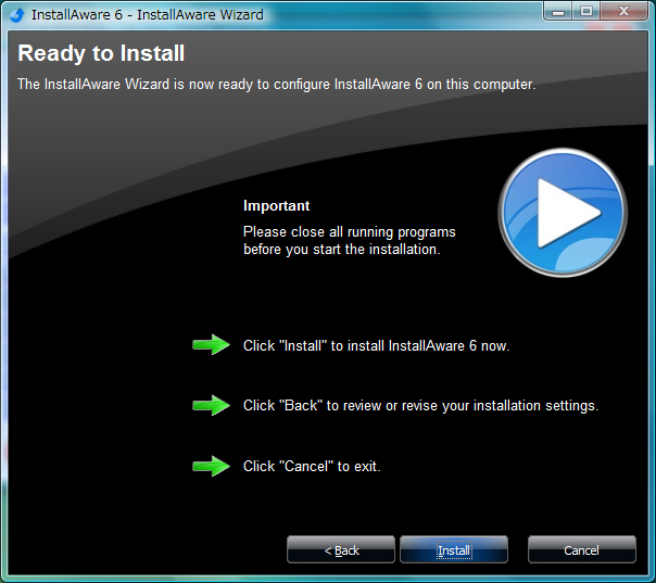 InstallAware のインストール:画像7