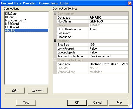 BDP (Borland Database Provider) の利用 - Delphi 8 レビュー | iPentec