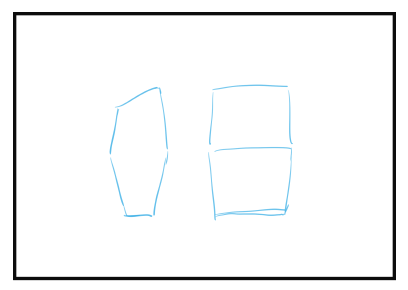 前傾姿勢の描き方・前傾しているポーズの描きかた:画像1