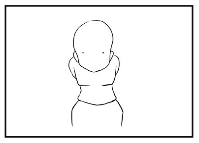 前傾姿勢の描き方・前傾しているポーズの描きかた:画像7