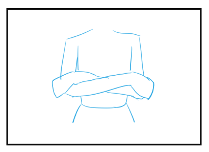 腕組みの描き方:画像7