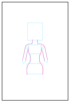 背中の描き方 - デフォルメされた人物キャラクターの描画:画像8