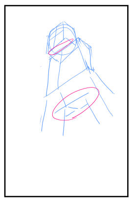 あおり視点・下から見上げる人物の描き方:画像27