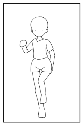 スタイルの良いキャラクターを描くTips - キャラクターのスタイルを強調する:画像2