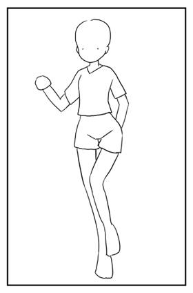 スタイルの良いキャラクターを描くTips - キャラクターのスタイルを強調する:画像3