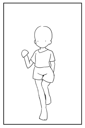 スタイルの良いキャラクターを描くTips - キャラクターのスタイルを強調する:画像1