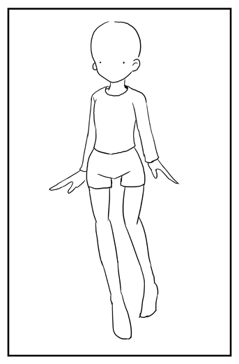 スタイルの良いキャラクターを描くTips - キャラクターのスタイルを強調する:画像4