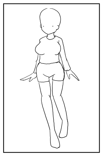 スタイルの良いキャラクターを描くTips - キャラクターのスタイルを強調する:画像5