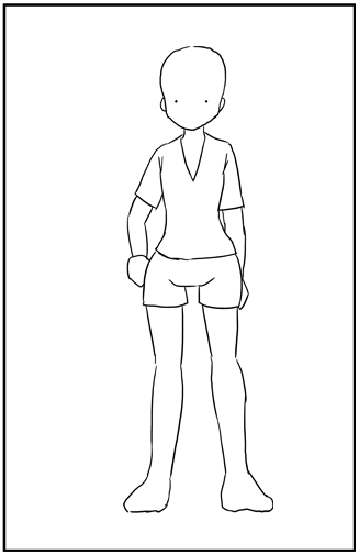 スタイルの良いキャラクターを描くTips - キャラクターのスタイルを強調する:画像12