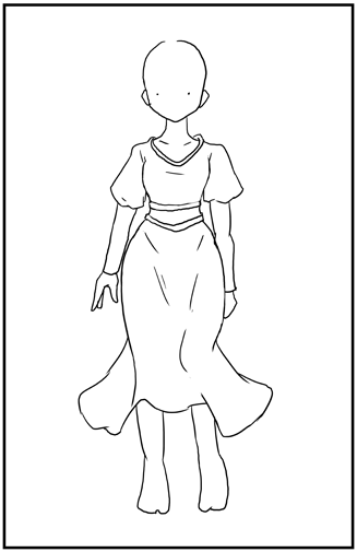 スタイルの良いキャラクターを描くTips - キャラクターのスタイルを強調する:画像16