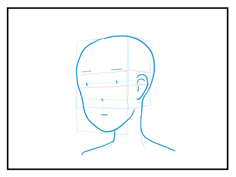 顔のパーツの配置について - 顔の描き方:画像7