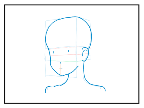 顔のパーツの配置について - 顔の描き方:画像15