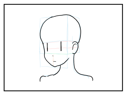 顔のパーツの配置について - 顔の描き方:画像17