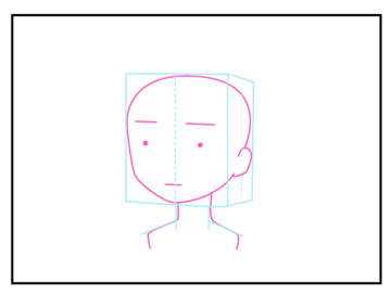 髪の毛の描き方 - デフォルメされた人物キャラクターの描画:画像13