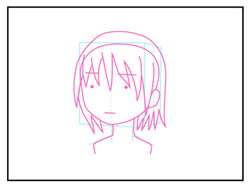 髪の毛の描き方 - デフォルメされた人物キャラクターの描画:画像14