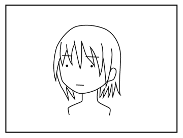 髪の毛の描き方 - デフォルメされた人物キャラクターの描画:画像15