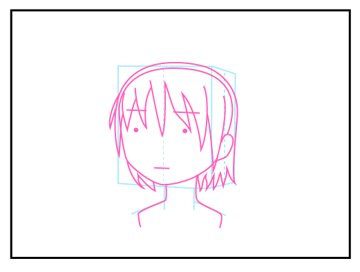 髪の毛の描き方 - デフォルメされた人物キャラクターの描画:画像18