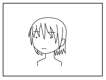 髪の毛の描き方 - デフォルメされた人物キャラクターの描画:画像19