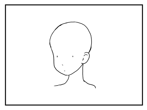 斜めから顔を描いた場合に耳の位置と顎の線が不自然になる - 斜めから顔を書いた場合の顎と耳の処理方法:画像15