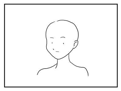斜めから顔を描いた場合に耳の位置と顎の線が不自然になる - 斜めから顔を書いた場合の顎と耳の処理方法:画像16