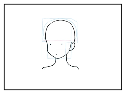 斜めから顔を描いた場合に耳の位置と顎の線が不自然になる - 斜めから顔を書いた場合の顎と耳の処理方法:画像27
