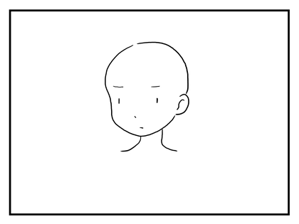 斜めから顔を描いた場合に耳の位置と顎の線が不自然になる - 斜めから顔を書いた場合の顎と耳の処理方法:画像32