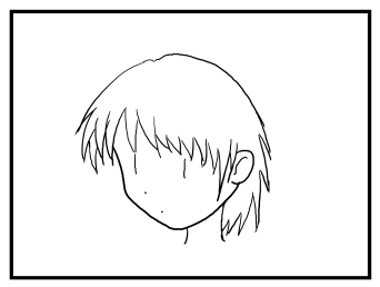 右向きの顔が不自然に見える - 利き手側を向いた顔の描画:画像6