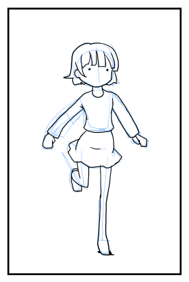動きのあるポーズの描き方:画像3