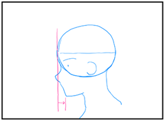 横顔の描き方 - デフォルメされた人物キャラクターの描画:画像42