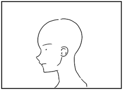 横顔の描き方 - デフォルメされた人物キャラクターの描画:画像48