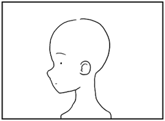 横顔の描き方 - デフォルメされた人物キャラクターの描画:画像52
