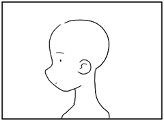 横顔の描き方 - デフォルメされた人物キャラクターの描画:画像55